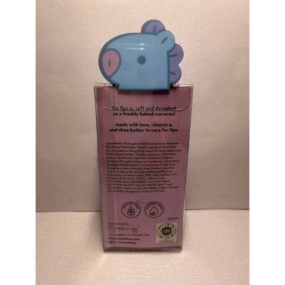 BT21 x The Crème Shop Macaron Lip Balm – Grape Gummy – Limited Edition